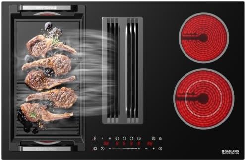 GASLAND CHEF COLLECTION 31.5" Downdraft Electric Cooktop, 4 Burner by GASLAND