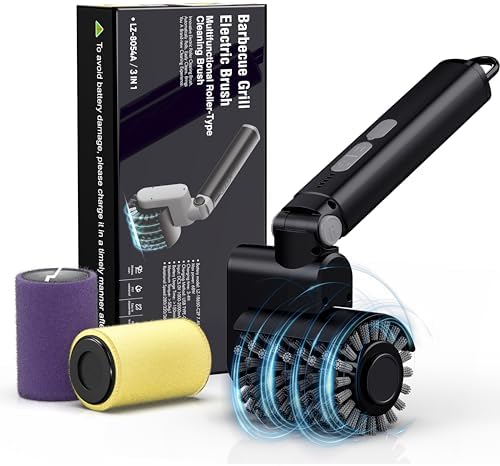 Electric Grill Brush, Cordless Automatic BBQ Grill Cleaner by Aurviv