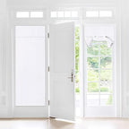 NICETOWN Pure White Blackout French Door Curtain for Glass Privacy by NICETOWN