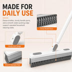 180° Rotating Gap Cleaning Tool,with V-Shaped Bristles and Squeegee，A - Image 4