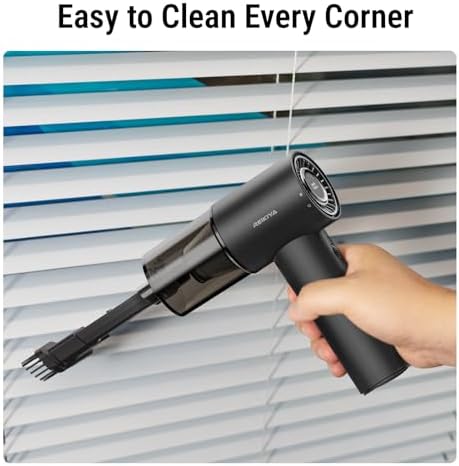 Small Car Vacuum Cleaner Cordless Portable& Rechargeable Air Duster Black - Image 7