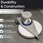 17in Floor Scrubber & Floor Cleaning Machine, Heavy-Duty Buffer,A148 - Image 5