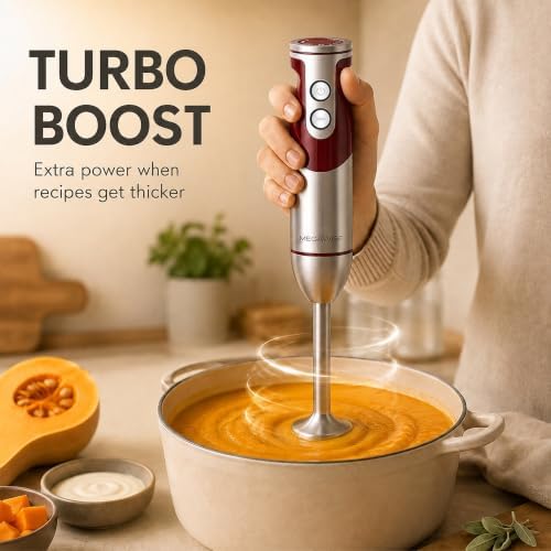 MEGAWISE Hand Blender, 1000W Immersion Blender, 5-in-1 Multi-Function - Image 2