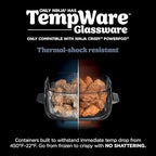 Ninja 4Qt CleanCrisp Glass Container with Storage Lid, Crispi, XSKSFN4QT - Image 3