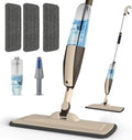 Wet Spray Mop for Floor Cleaning with 14 oz Bottle & 3 Microfiber Pads by PANDAGRIP