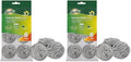 SCRUBIT 12 Pack Stainless Steel Scourers – Steel Wool Scrubber Pad Used for Dishes, Pots, Pans, and Ovens. Easy scouring for Tough Kitchen Cleaning. by SCRUBIT