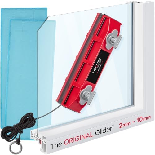 Tyroler Glider S-1 AFC Magnetic Window Cleaner Tool Fits Windows 0.1"-0.4" by TyrolerBrightTools