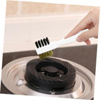 Gas Stove Cleaning Brush with Ergonomic Handle Multi Function Cooktop Scrub Brush for Gaps and Grime Removal Kitchen Utensils for Efficient Cleaning - Image 2