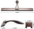Hiware All-Purpose Shower Squeegee for Shower Doors, Bathroom, Window and Car Glass - Bronze, Stainless Steel, 14 Inches - Image 2