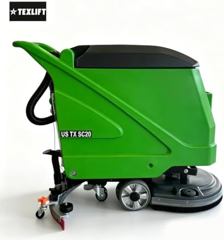Commercial Walk-Behind Floor Scrubber Machine, 20 inch Cleaning Path, 30 inch Squeegee, 13 Gal Solution Tank, 14.5 Gal Recovery Tank, 24V Battery, 3–4 Hour Runtime (US-TX SC20) - Image 2