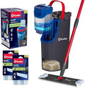 O-Cedar H2prO Flat Mop System with 2 Mop Head Refills | Quick Cleaning Tool | Clean with Clean Water | Machine Washable Reusable Microfiber Mop Pad | Safe on Wood Floors, Vinyl,Tile, Baseboards, Walls by Unknown