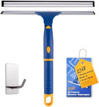 ITTAR 12 inch Rotatable Shower Squeegee for Glass Doors, Multi-Purpose Window Squeegee with Hook & Refill Rubber Blade, Bathroom Cleaner Tool for Shower Door Window Mirror Wall Car Windshield by ITTAR