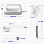 Holikme Dish Brush Cleaning Brush Set for Cleaning Groove Gap,Brown - Image 6