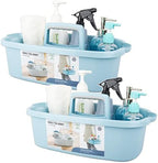 Large Cleaning Supplies Caddy Portable Shower Caddy Basket Blue 2 Pack by JiatuA