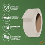 M-D Building Vinyl Wall Base, Almond, 4in x 60ft Dry Back Roll - Image 4