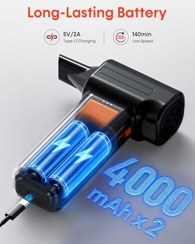 250000RPM Electric Air Duster for Keyboard: One Blow Clears Dust and Crumbs - Image 5