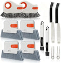 12pcs Window Track Cleaner Tool Set, Window Sill & Groove Cleaning Brushes with Hard Bristle Crevice Brush and Debris Pliers for Sliding Door Rails, Shower Door Tracks, Kitchen & Bathroom Gaps by Unknown