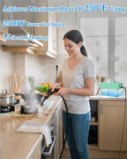 Steam Cleaner - 1600mL Tank, 15s Heat-Up, 6-Level, 18Pcs Accessories - Image 2
