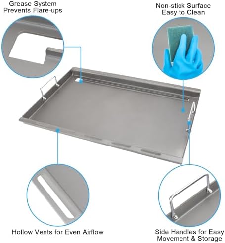 Full-Size Griddle Inserts for Weber Summit 400 Gas Grills - Image 3