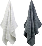 POLYTE 380 GSM Microfiber Waffle Kitchen Dish Tea Towel, 16x28 in, 8 Pack - Image 2