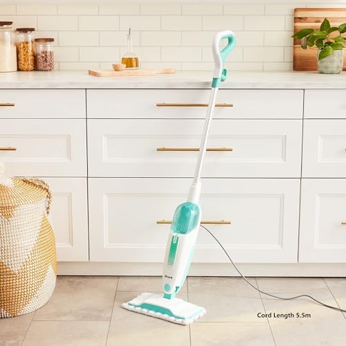 Shark Steam Mop for Sealed Hard Floors with 2 Dirt Grip Pads, White, S1000 - Image 4