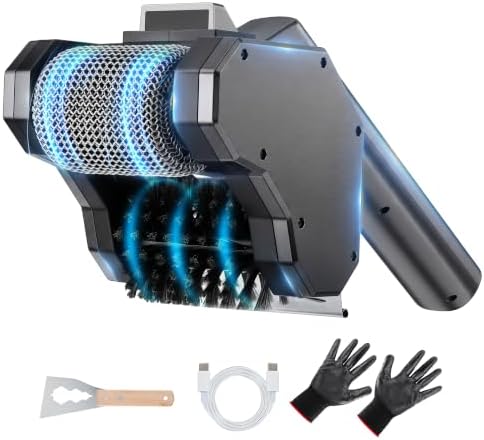Electric Grill Brush, 2-in-1 Cordless 304 Steel BBQ Grills Cleaner by PowerToolEmpowerYourLife