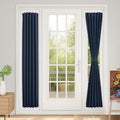 Vatge Door Curatins for Doorway - Sidelight Curtains for French Doors Glass Doors Curtains for Front Door, 1 Panel, W12 x L72, Navy by Vatge