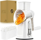 SUSTEAS Rotary Cheese Grater 5 Blades,Kitchen Mandoline Vegetable Slicer by SUSTEAS