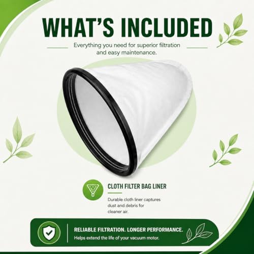 Replacement Vacuum Bag Filter 2KE2105000 - Compatible with Hoover Backpack Vacuum Cleaner Commercial C2401/C2401010 – Backpack Vacuum Bags, Replacement Filter Bags for Royal Model RY4000 / RY4001 - Image 2