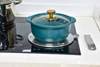 9.45 inch Heat Diffuser Stainless Steel Induction Adapter with Concave Spots for Electric Gas Stove Glass Induction Cooktop, Heats Up Faster,Detachable Handle - Image 3
