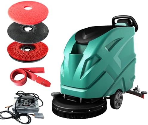 Commercial Floor scrubber machine, 21" Cleaning Width, 32.6" Suction Width, 15.9 Gallon Solution Tank, 15.9 Gallon Recovery Tank, 32000 Sqft/h, 5.5 Hours Runtime - Image 2