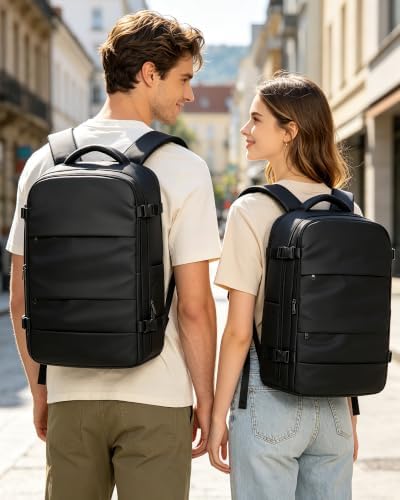 coofay Vacuum Backpack Travel with Pump Vacpack Travel Backpack with Vacuum System Mochila de Viaje Compresion al Vacio Easyvacpack Airbag Backpacks for Traveling Carry on Luggage - Image 2