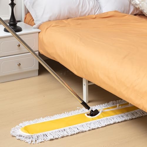 Suclain 2 Pack Dust Mop with Adjustable Handle, Floor Sweeper, 43 Inch - Image 5
