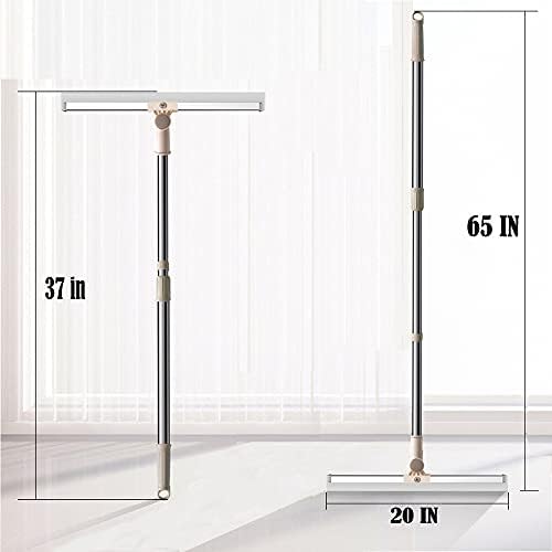 20 in Silicone Floor Squeegee 65 in Long Handle for Floor Window Cleaning - Image 3
