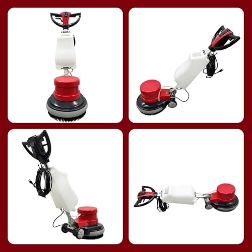 Floor Polisher Scrubber, Commercial 17" Heavy Duty Multi-functional Floor Buffer with 3.17gal Water Tank 110V - Image 6