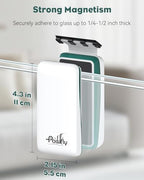 Pawfly Strong Magnetic Fish Tank Cleaner Aquarium Magnetic Glass Cleaner Brush with 2 Detachable Scrapers, Floating Scrubber Brush Cleaning Tool for 1/4-1/2 Inch Thick Glass - Image 3