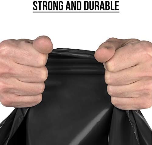Aluf Plastics 60 Gal Black Trash Bags, E-Z Tie Flap, 2.0 MIL (EQ.) (100 Pk) - Image 2