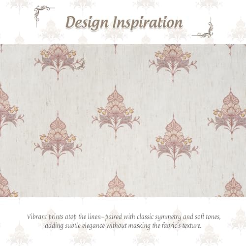 StangH Linen Cordless Floral Roman Shades, W30 x L72, 1 Panel - Image 7
