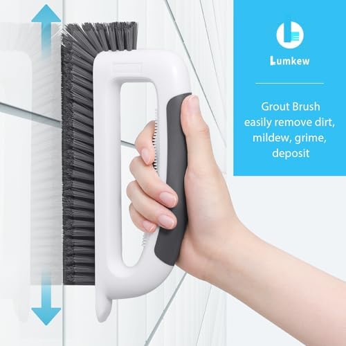 Lumkew Grout Cleaning Brush Cleaner for Floors Tile, Black, 1 Pcs - Image 2