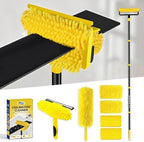 High Ceiling Fan Cleaner Duster for Fans Blades Cleaner with 78.7in Extension Pole Extra Long Handle Cleaning Tool，Reusable Chenille & Microfiber Mop Head for Baseboard Wall Floor Window Glass Wiper by Home