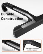 Silicone Shower Squeegee with Hook,Dual-Sided Design with Scraper & Scrub Surface, Shower Squeegee for Glass Doors (Dark) - Image 3