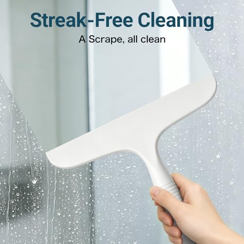 SetSail Shower Squeegee for Glass Doors,One-piece All Silicone Squeegee - Image 3