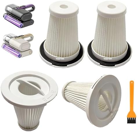 4 Pack Replacement HEPA Filters Compatible with FEPPO Cordless Bed Vacuum Cleaner, Model: ERC-TT8X, Washable Hepa Filters Works with Feppo ERC-TT8X Mattress Vacuum. by Unknown