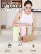 Fantasticlean Kitchen Towels Roll, 80 Sheets, 10'' (Pink,Grayish,Beige,Tan) - Image 3