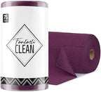 Fantasticlean Microfiber Cleaning Cloth Roll-75 Sheets, 12"x12"(DeepPurple) by Fantasticlean