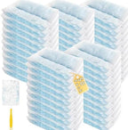 Duster Refills Compatible with Swiffer Duster, Heavy Duty Multi Surface Duster Replacement with 1 Extra Handle for Cleaning Furniture, Blinds, Ceiling Fans and Car (Blue-50 Pack) by Hlmsyurx