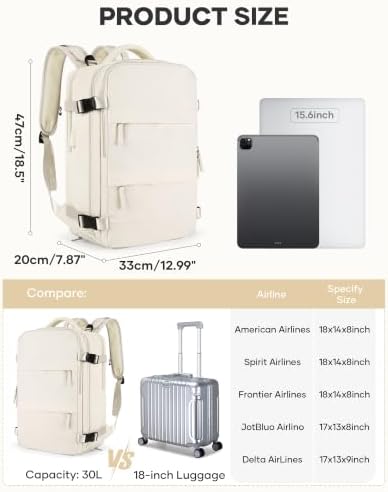 coofay Vacuum Backpack Travel with Pump Vacpack Travel Backpack with Vacuum System Mochila de Viaje Compresion al Vacio Easyvacpack Airbag Backpacks for Traveling Carry on Luggage - Image 4