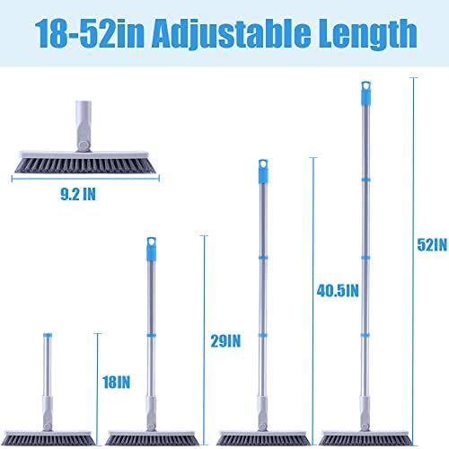 YONILL Grout Brush with Long Handle - Heavy Duty Grout Cleaner Brushes for Tile Floors, Swivel Stiff Bristles Floor Scrubber Cleaning Tool, Floor Scrub Brush for Shower, Kitchen, Baseboards and Corner - Image 6