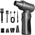 Compressed Air Duster – Super Powerful 300,000 RPM Cordless Air Duster, Rechargeable Brushless Motor, 3-Speed Adjustable, Portable Air Blower for Keyboards, PCs, Laptops, Cars, Home & Office by SHMALA