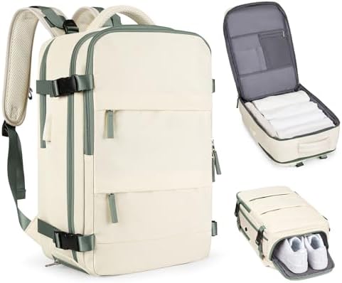 coofay Large Travel Backpack For Women Men Airline Approved Carry On Backpack Flight Approved Waterproof Sports Luggage Backpack Casual Daypack Hiking Backpack by coofay